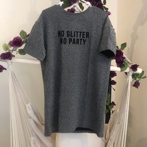 Sparkly T-shirt dress